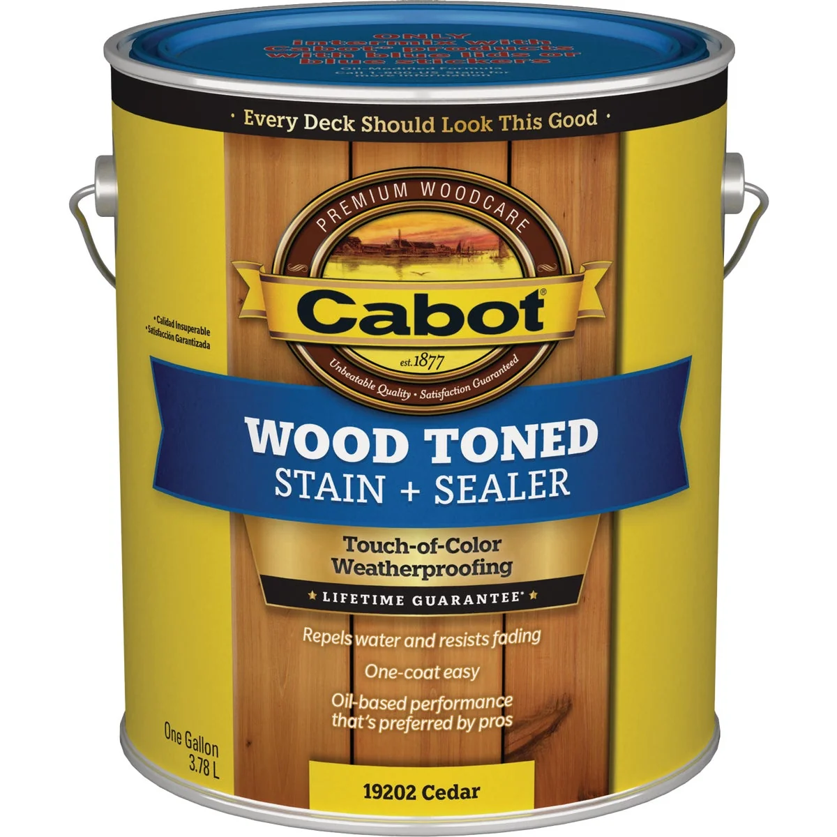 Minimalist Cabot VOC Wood Toned Deck Siding Exterior Stain Cedar 1 Gal. Relaxed
