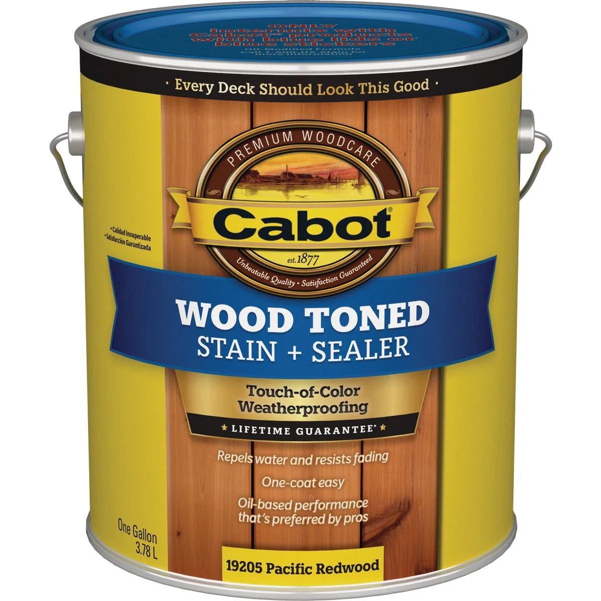 Specialty Cabot VOC Wood Toned Deck Siding Exterior Stain Pacific Redwood 1 Gal. Breathable