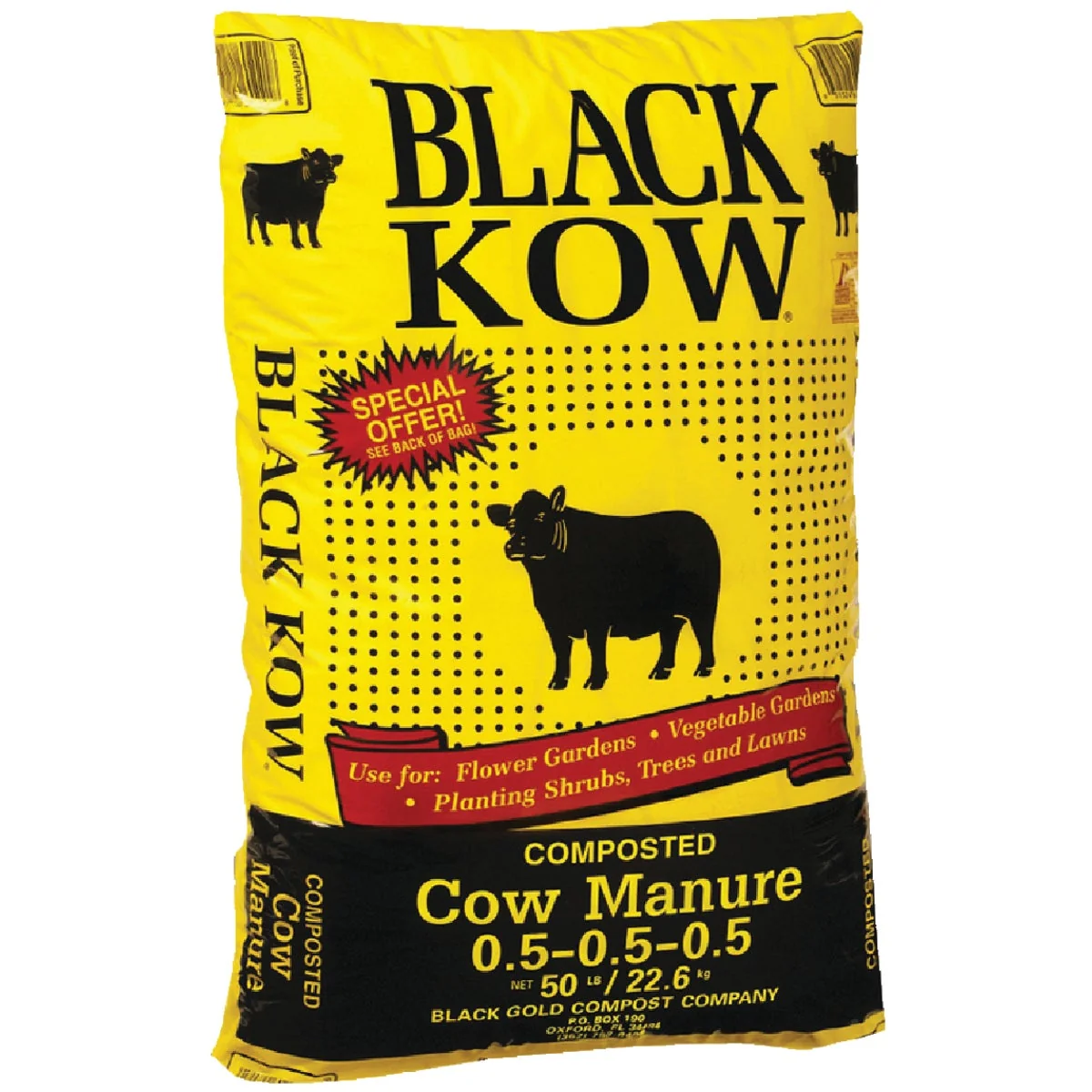 Reliable Black Kow 1 Cu Ft. Cow Manure Artisan