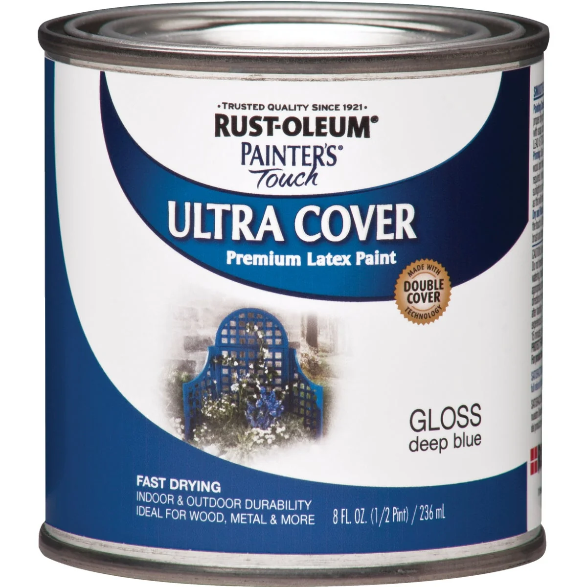 Next-Generation Rust-Oleum Painter’s Touch 2X Ultra Cover Premium Latex Paint Deep Blue 1 2 Pt. User-Friendly