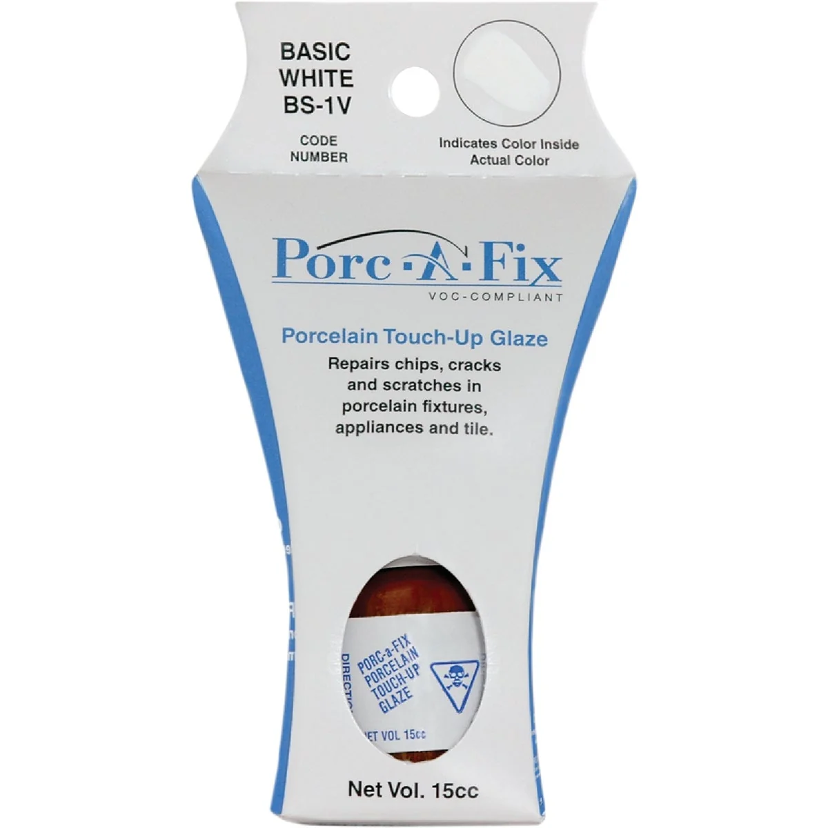 Original Fixture-Fix Porc-A-Fix Basic White Porcelain Touch-up Paint 15cc Comfortable