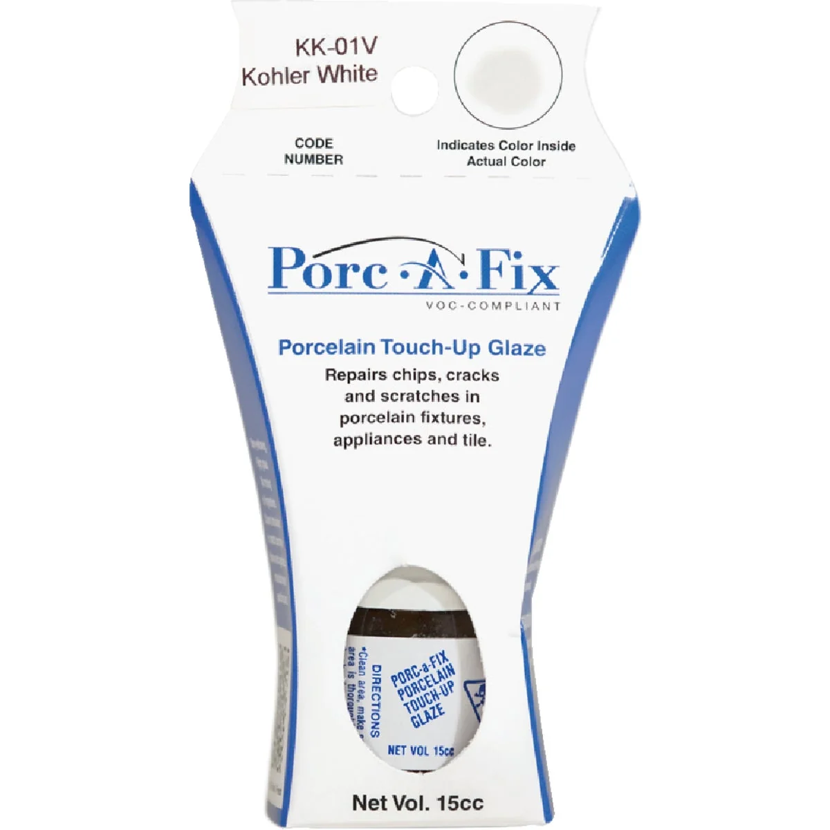 First-Class Fixture-Fix Porc-A-Fix Kohler White Porcelain Touch-up Paint 15cc Fine