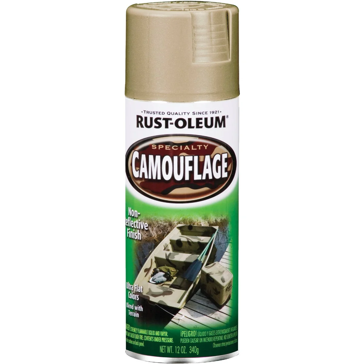 Trendy Rust-Oleum Camouflage 12 Oz. Flat Spray Paint Sand Sustainable