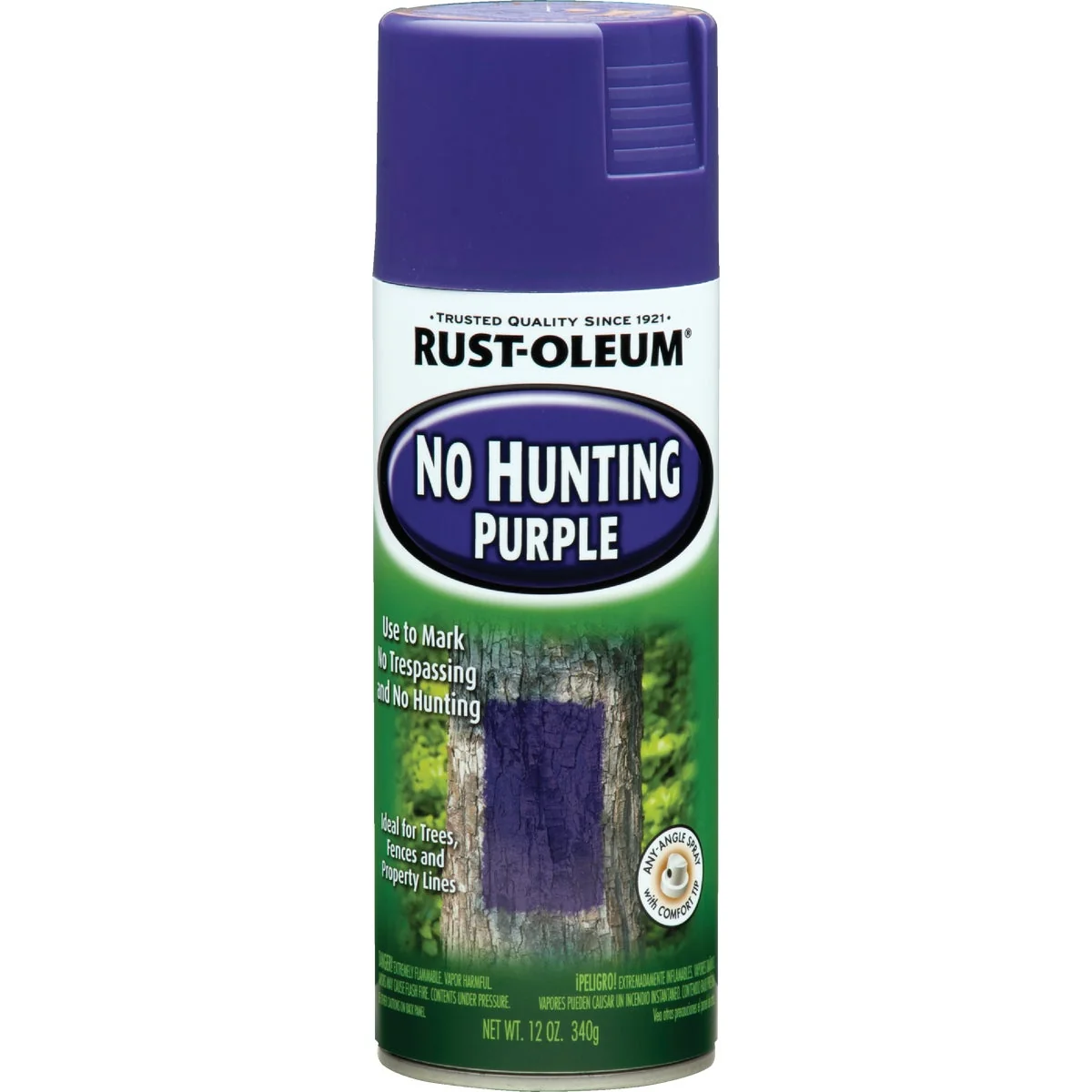 Casual Rust-Oleum No Hunting Purple 12 Oz. Flat Spray Paint Purple Superior