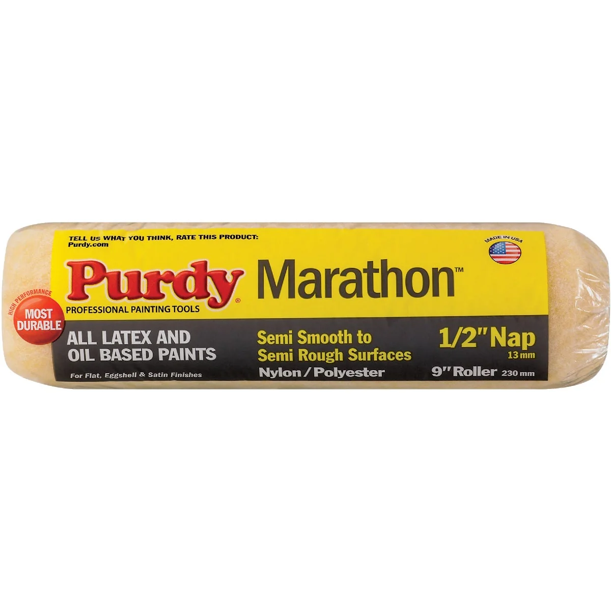 Sustainable Purdy Marathon 9 In. x 1 2 In. Knit Fabric Roller Cover User-Friendly