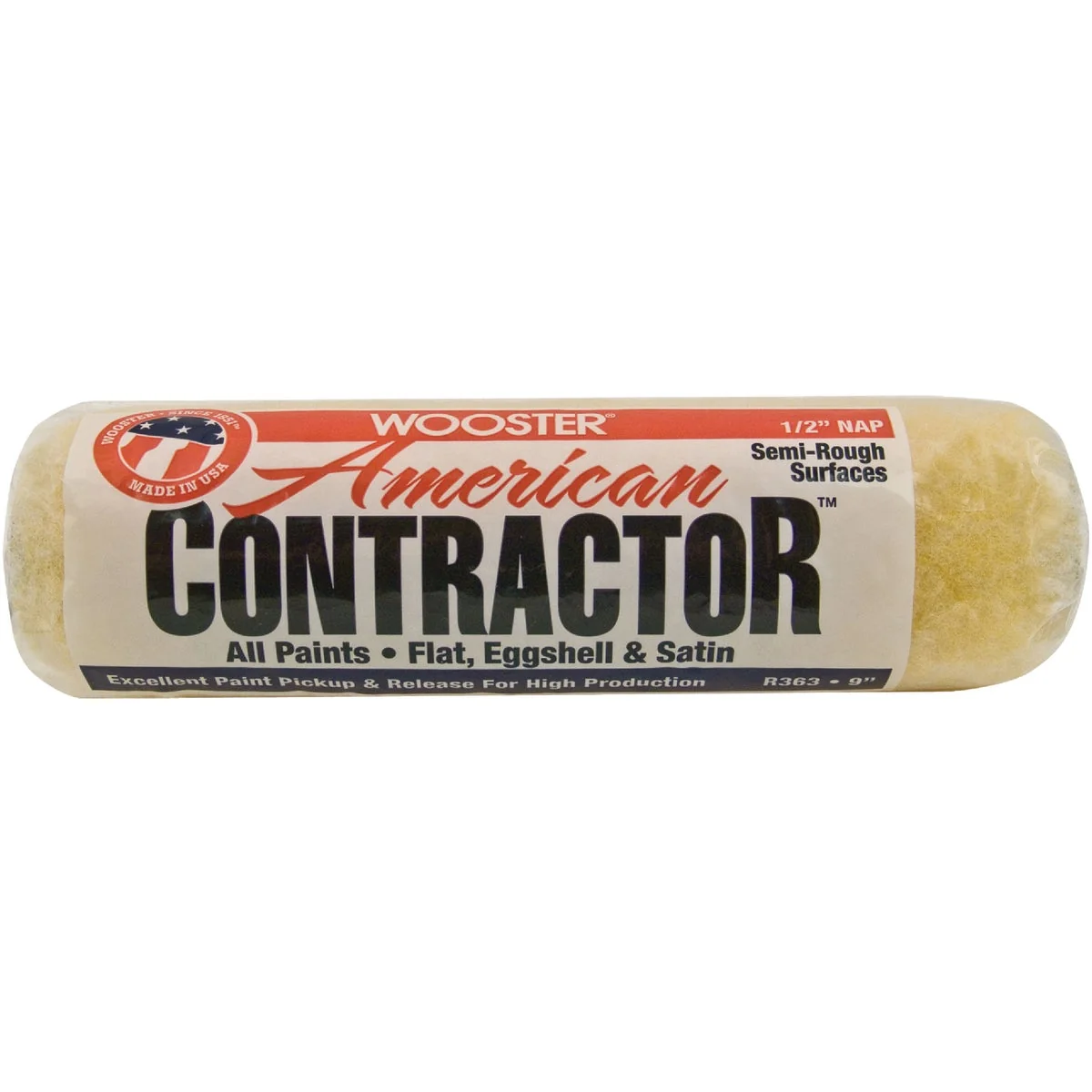 Sophisticated Wooster American Contractor 9 In. x 1 2 In. Knit Fabric Roller Cover Fine