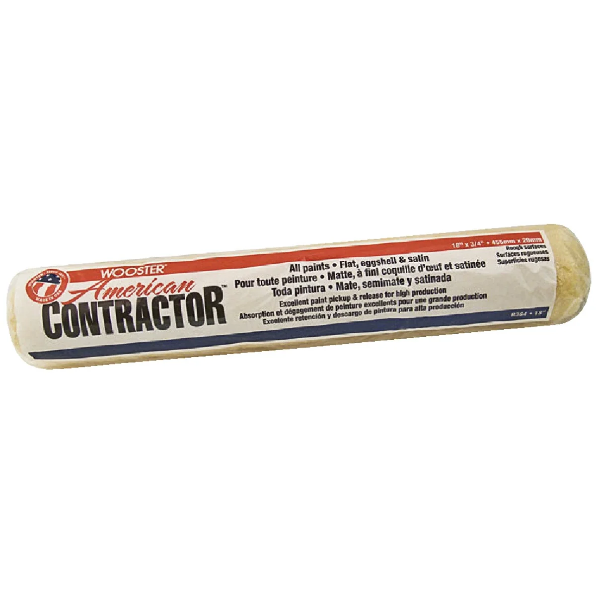 Fine Wooster American Contractor 18 In. x 3 4 In. Knit Fabric Roller Cover Flexible