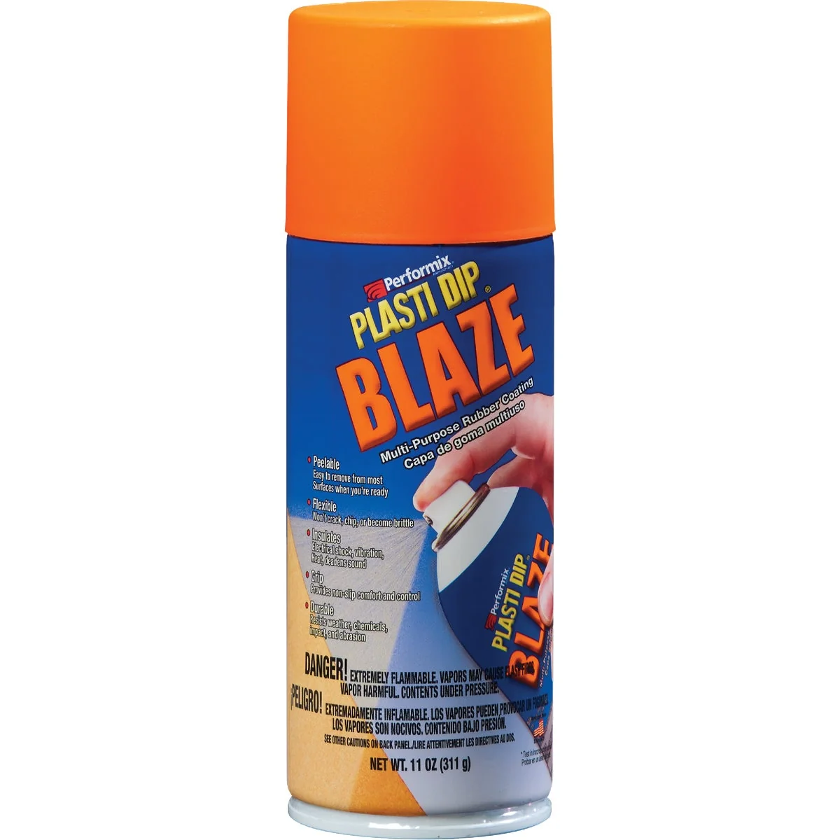 Organic Performix Plasti Dip Orange Blaze Rubber Coating Spray Paint Authentic