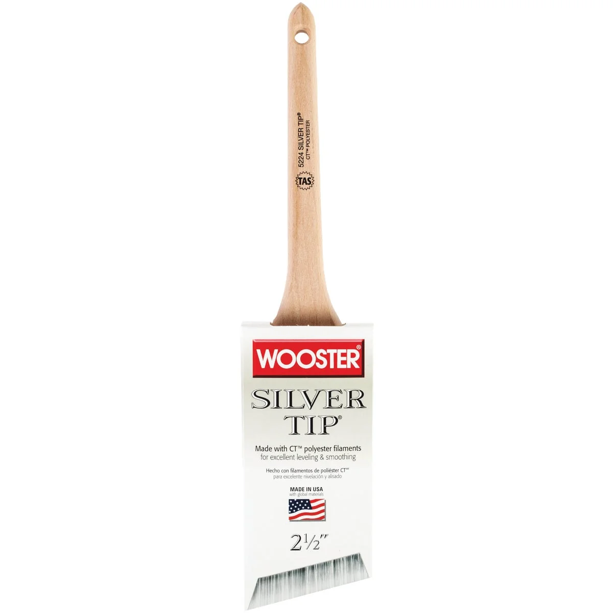 Relaxed Wooster SILVER TIP 2-1 2 In. Thin Angle Sash Paint Brush Safe