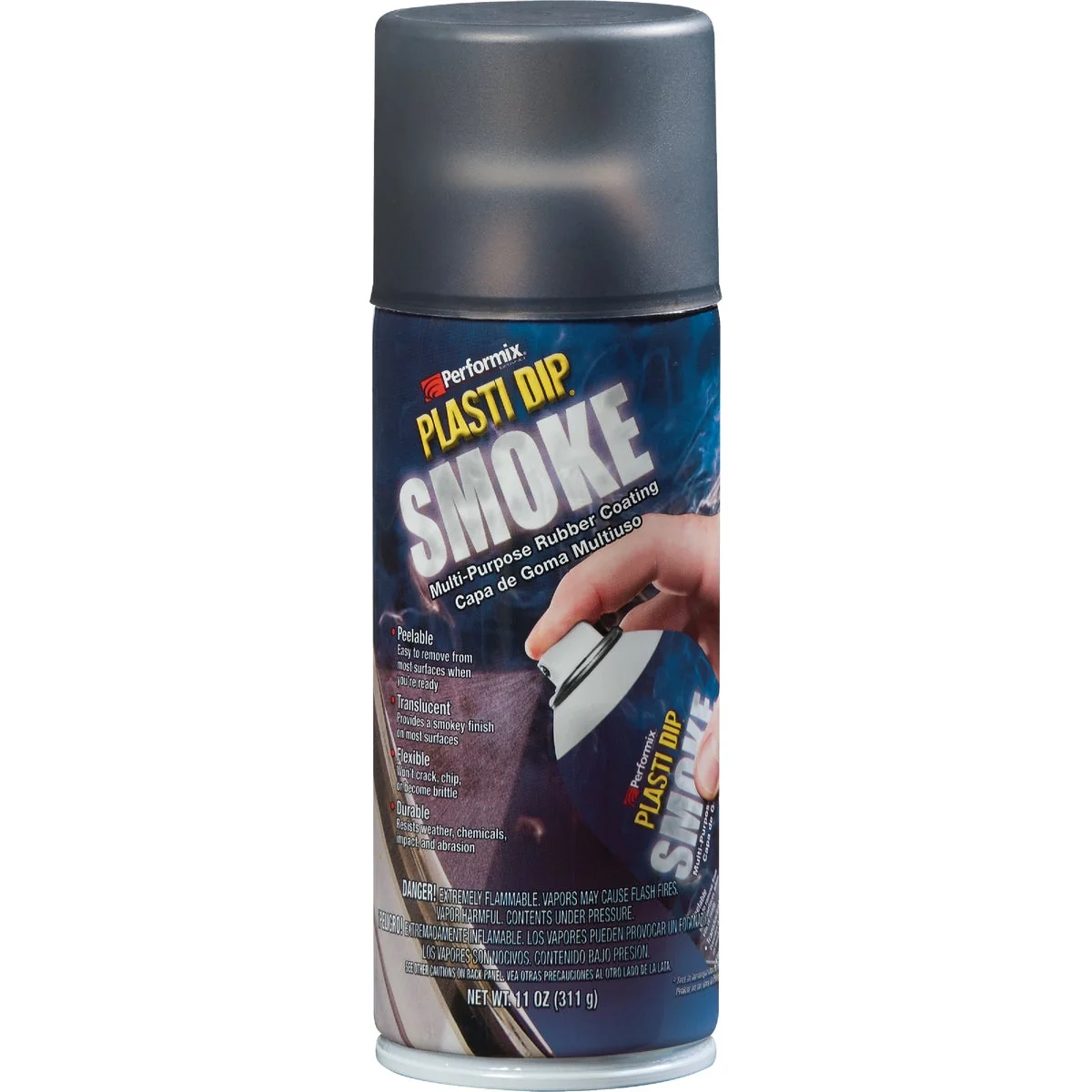Genuine Performix Plasti Dip Translucent Black-Gray 11 Oz Aerosol Rubber Coating Rubber Coating Spray Paint Functional
