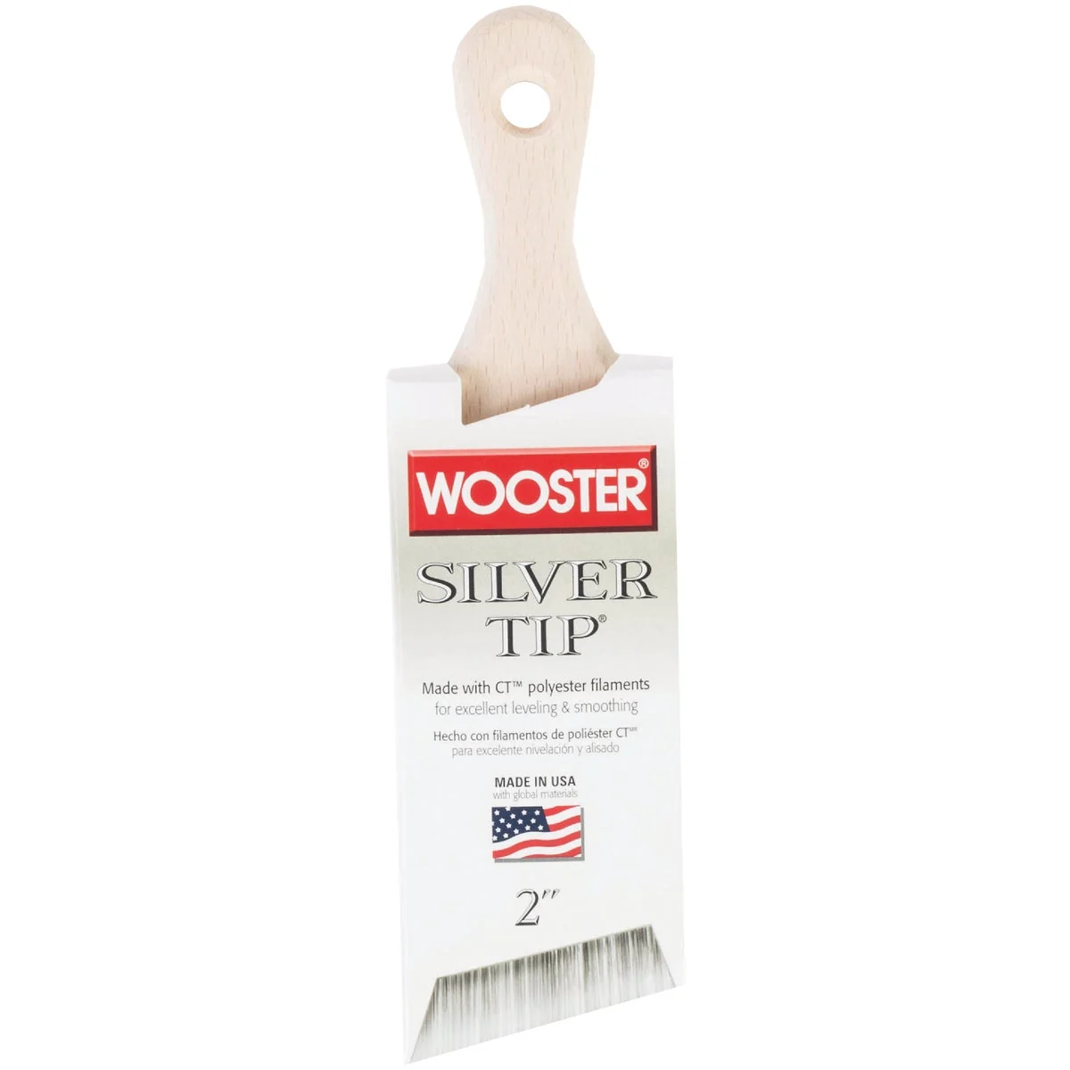 Efficient Wooster SILVER TIP 2 In. Short Handle Paint Brush Genuine