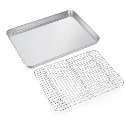 Modern 19.6 Inch Baking Sheet Pan with Wire Rack for Cookie Next-Generation