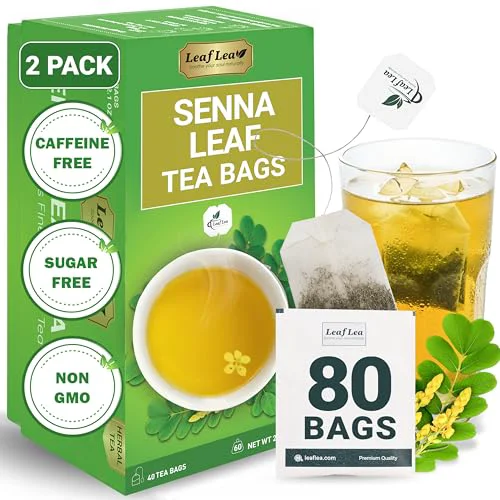 Elegant Senna Tea Bags 80 Count Natural