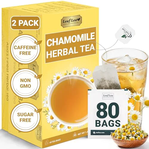 Traditional Chamomile Herbal Tea Bags 80 Count High-Performance