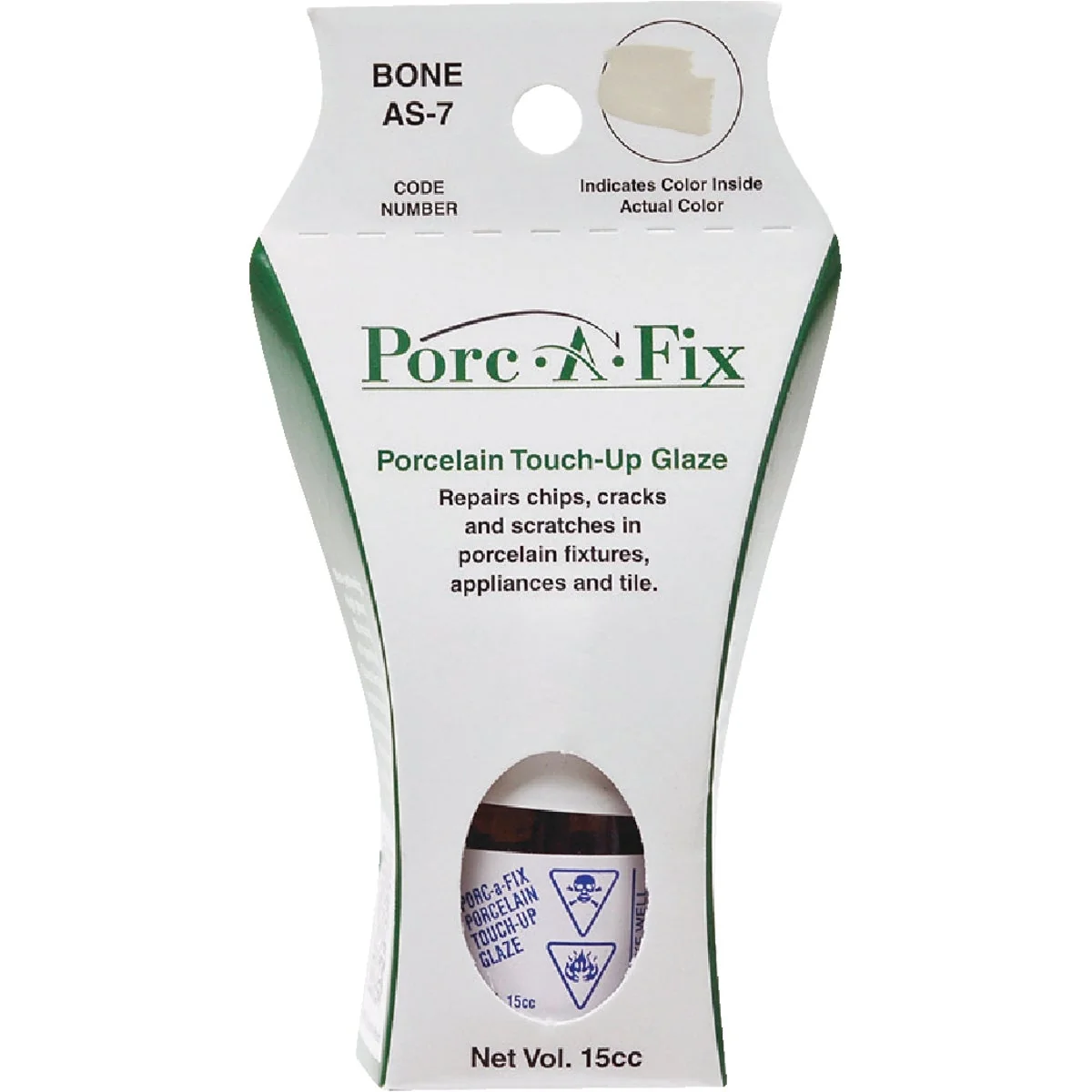 Unique Fixture-Fix Porc-A-Fix Porcelain Touch-up Paint American Standard Bone 15cc User-Friendly