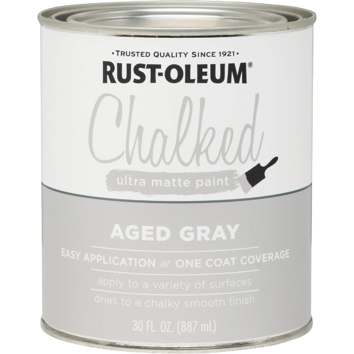 Superior Rust-Oleum Chalked Aged Gray Ultra Matte 30 Oz. Chalk Paint User-Friendly