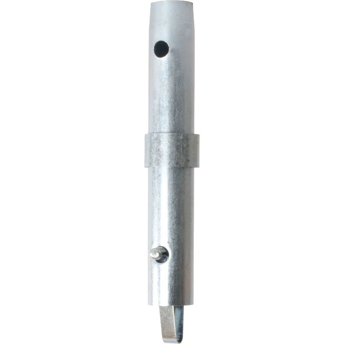 Solid MetalTech Galvanized Steel Coupling Pin with Collar and Spring Lock for Scaffolding Elegant