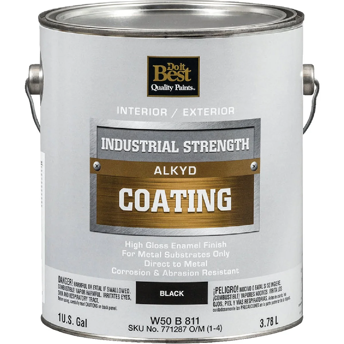Premium Material Do it Alkyd Industrial Coating Black 1 Gal. Expertly Made