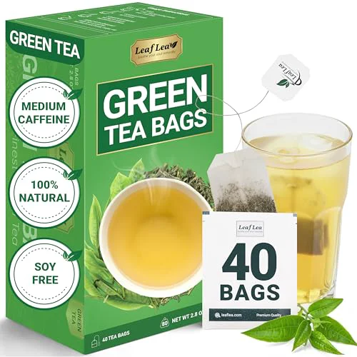 Lightweight Green Tea Bags 40 Count Genuine