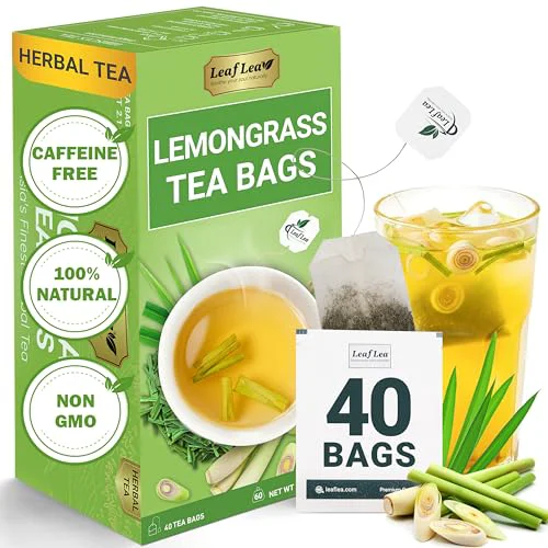 Certified Lemongrass Tea Bags 40 Count Healthy