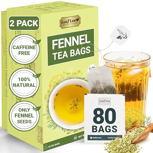 Breathable Fennel Seed Tea Bags 80 Count Unique