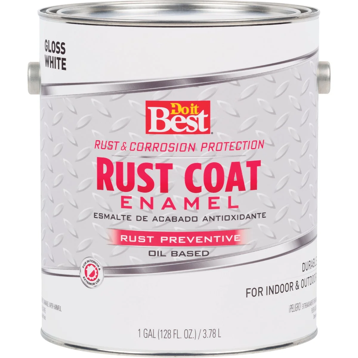 Sustainable Do it Rust Coat Oil-Based Gloss Enamel White 1 Gal. Responsible