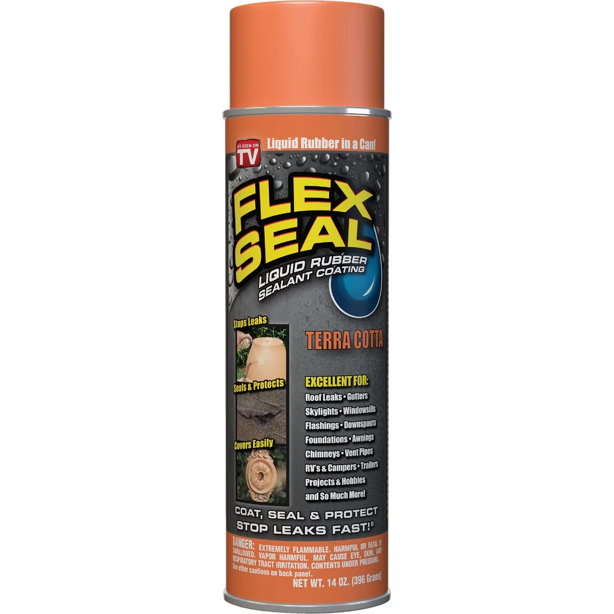 Traditional FLEX SEAL 14 Oz. Spray Rubber Sealant Terra Cotta Secure