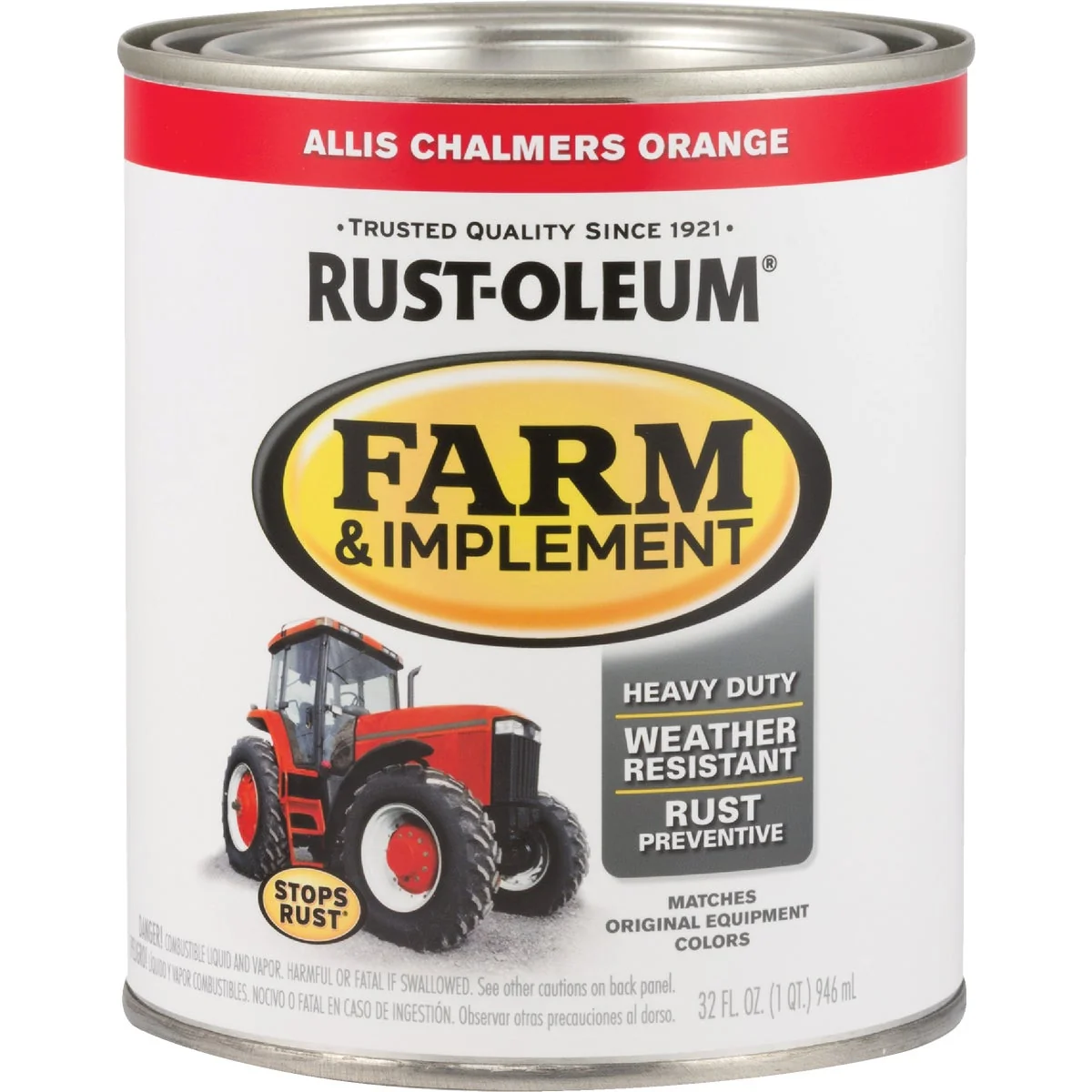 Unique Rust-Oleum 1 Quart Allis Chalmers Orange Gloss Farm Implement Enamel Relaxed