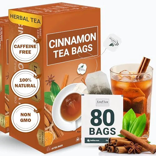Easy-to-Use Cinnamon Tea Bags 80 Count Exceptional