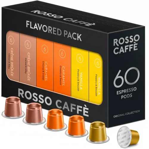 Contemporary Espresso Pods for Nespresso Machines 60 Count Solid