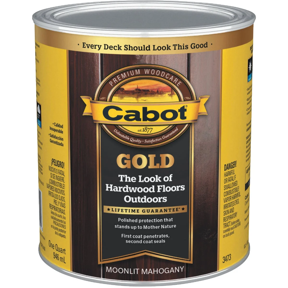 Secure Cabot Gold Exterior Stain Moonlit Mahagany 1 Qt. Innovative
