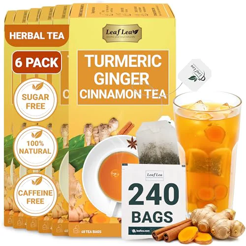 Innovative Ginger Turmeric Cinnamon Tea Bags 240 Count Fast