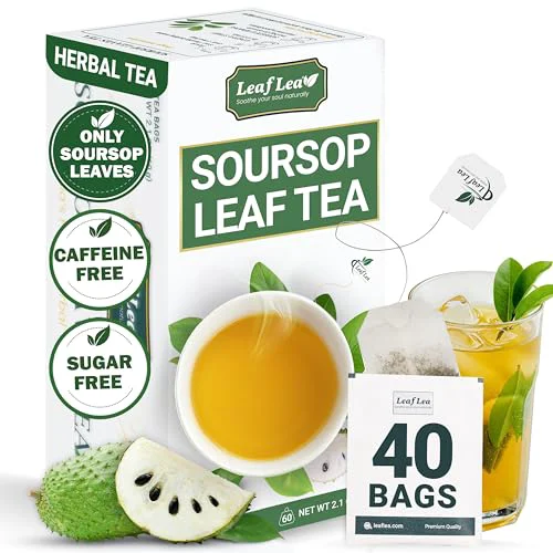 Carefully Designed 40 Premium Soursop Leaf Tea Bags 40 Count Safe