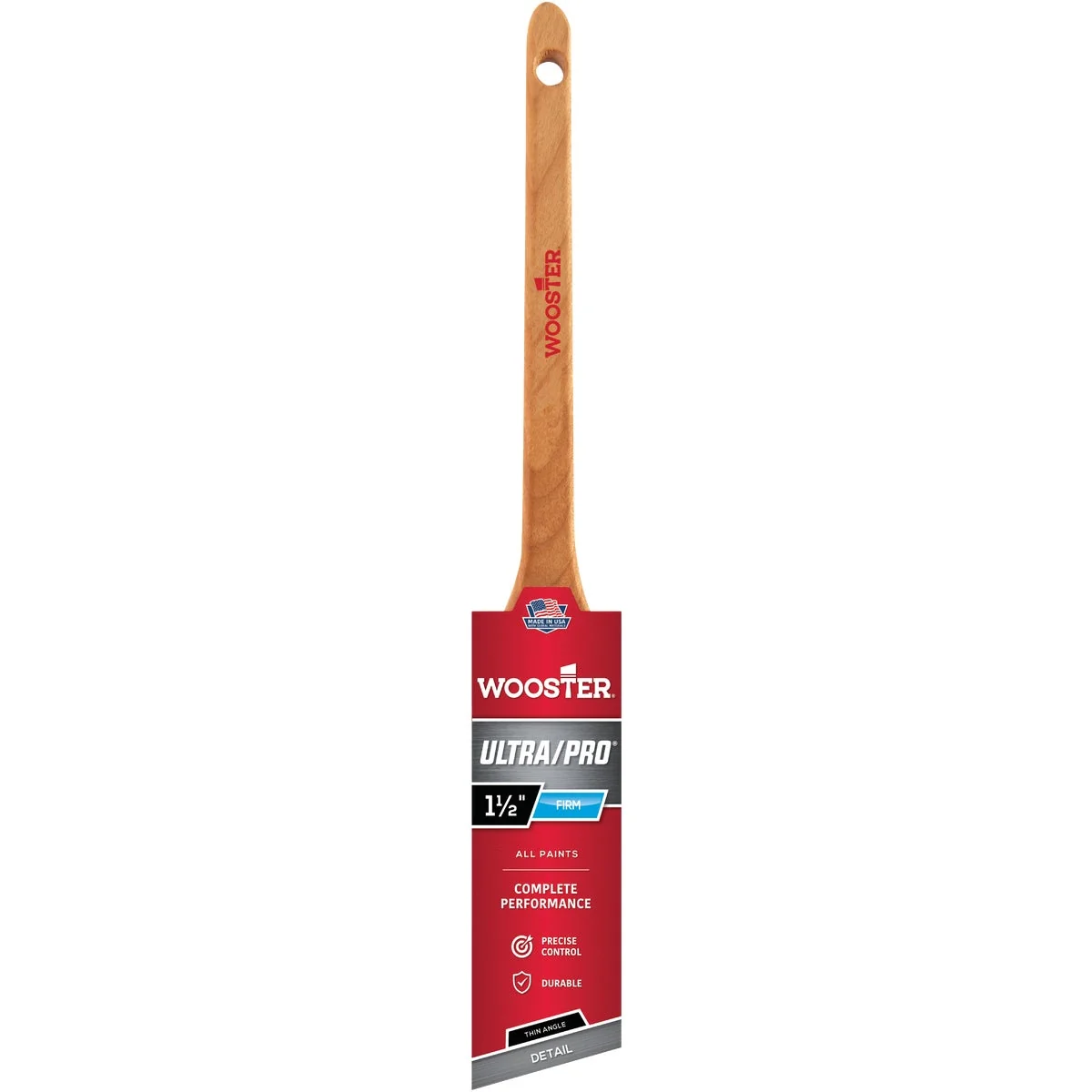Healthy Wooster Ultra Pro Firm 1-1 2 In. Willow Thin Angle Sash Paint Brush Excellent