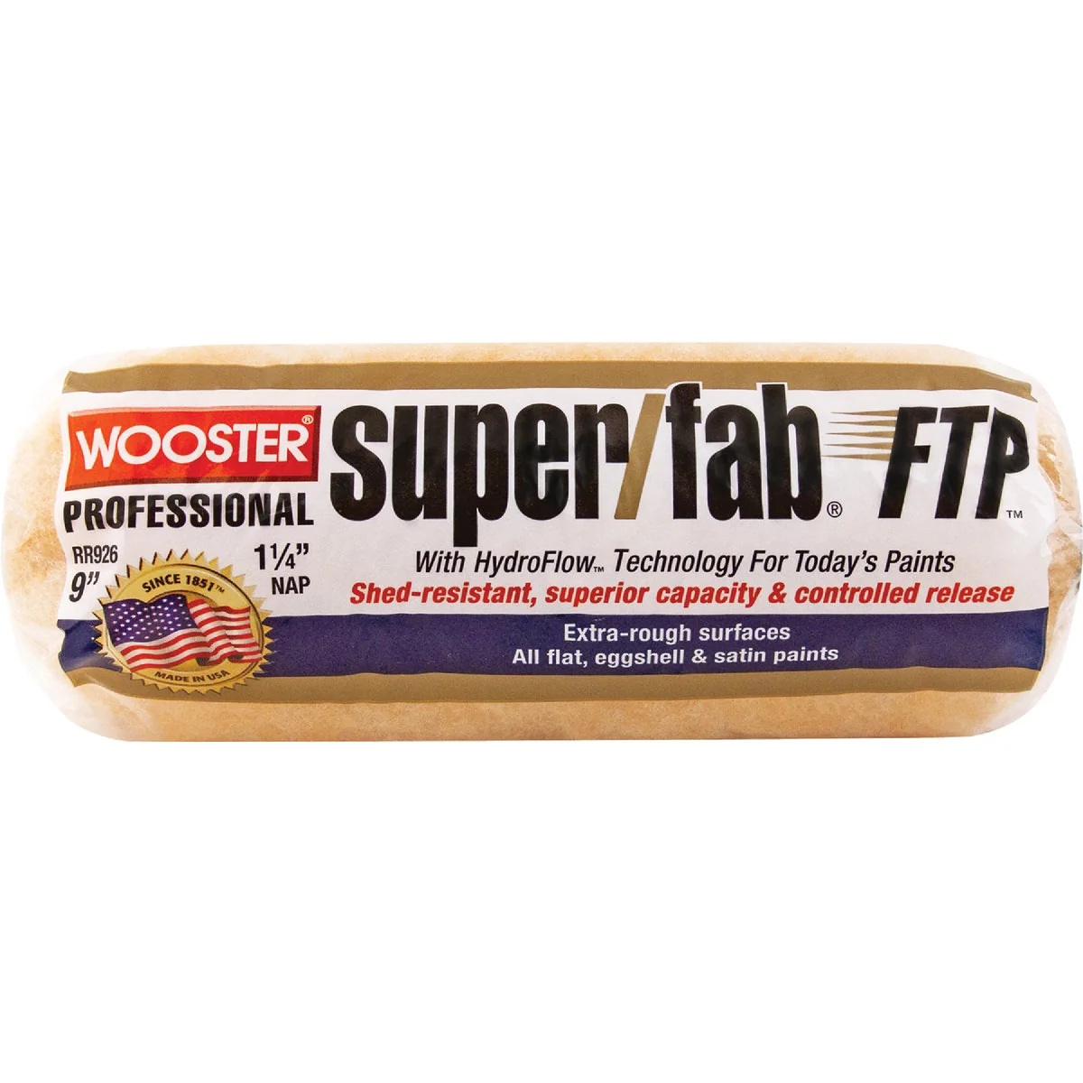 Relaxed Wooster Super Fab FTP 9 In. x 1-1 4 In. Knit Fabric Roller Cover Easy-to-Use