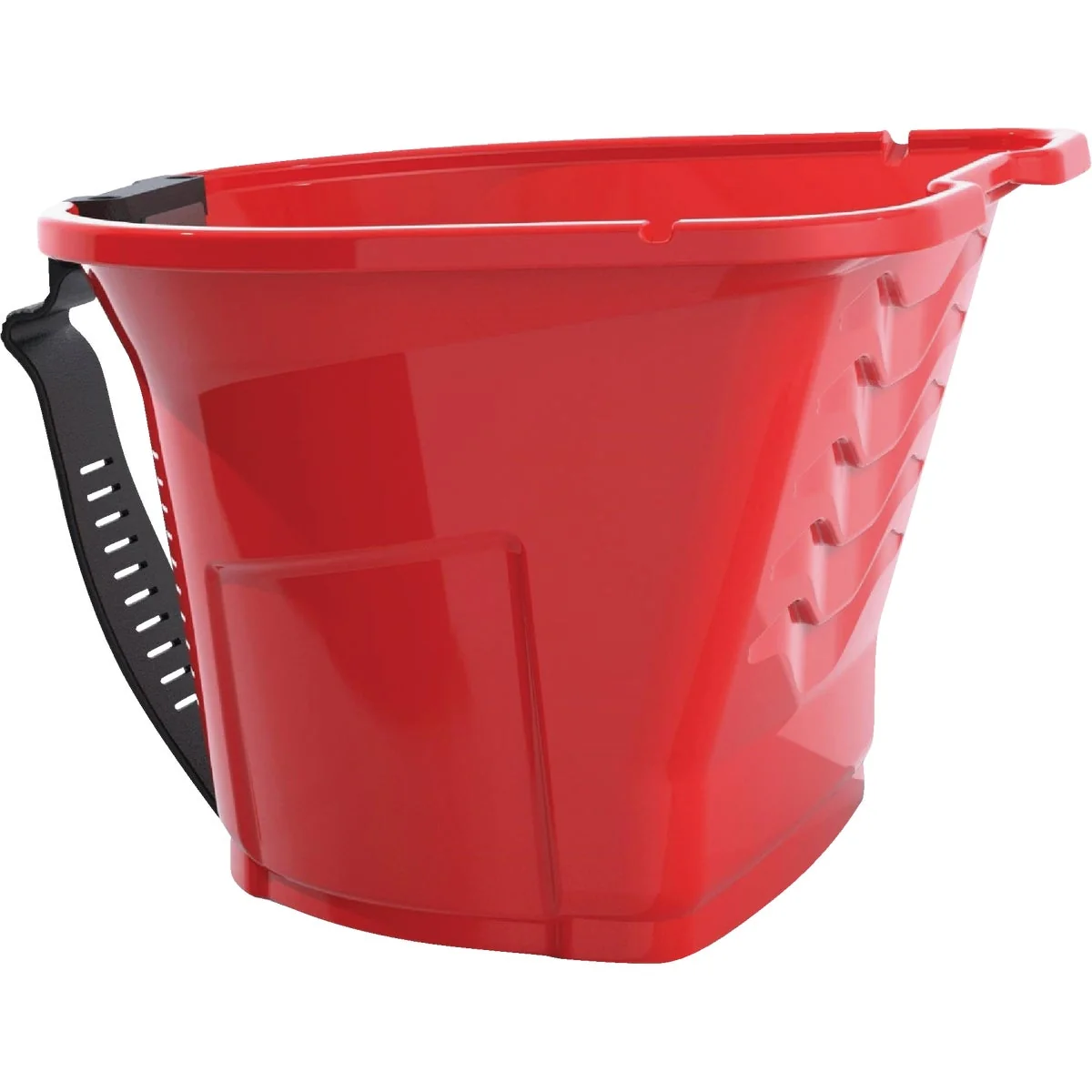 Optimized Handy Pro Pail 1 Qt. Red Paint Brush Mini Roller Painter’s Bucket With Adjustable Strap And Magnetic Brush Holder Organic