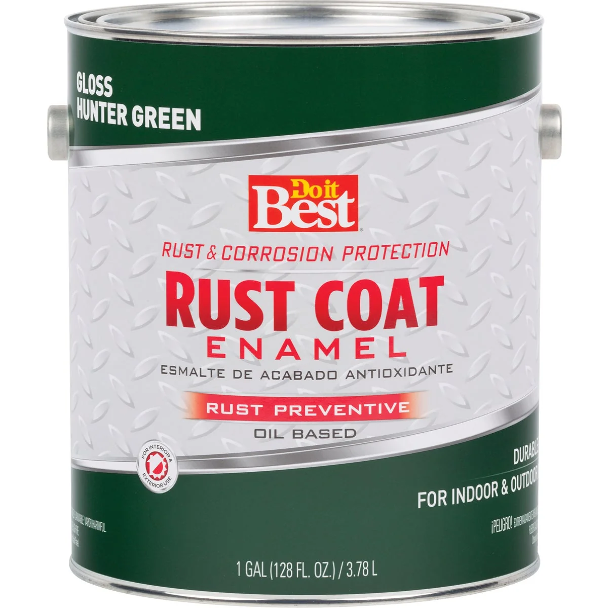 Practical Do it Rust Coat Oil-Based Gloss Enamel Hunter Green 1 Gal. Exclusive