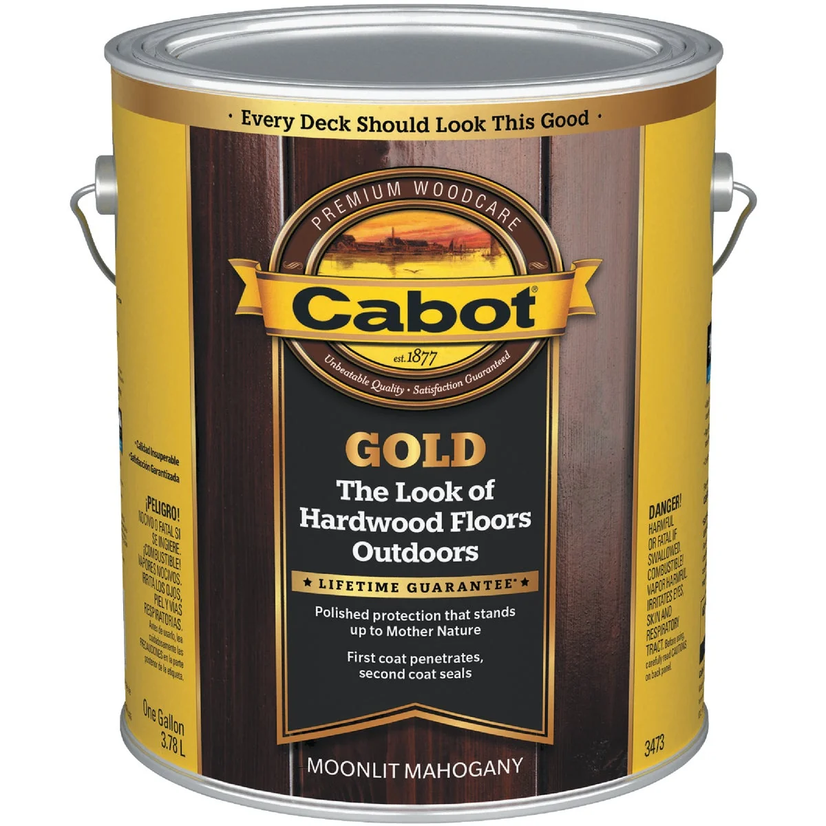 Carefully Designed Cabot Gold Exterior Stain Moonlit Mahagany 1 Gal. Contemporary