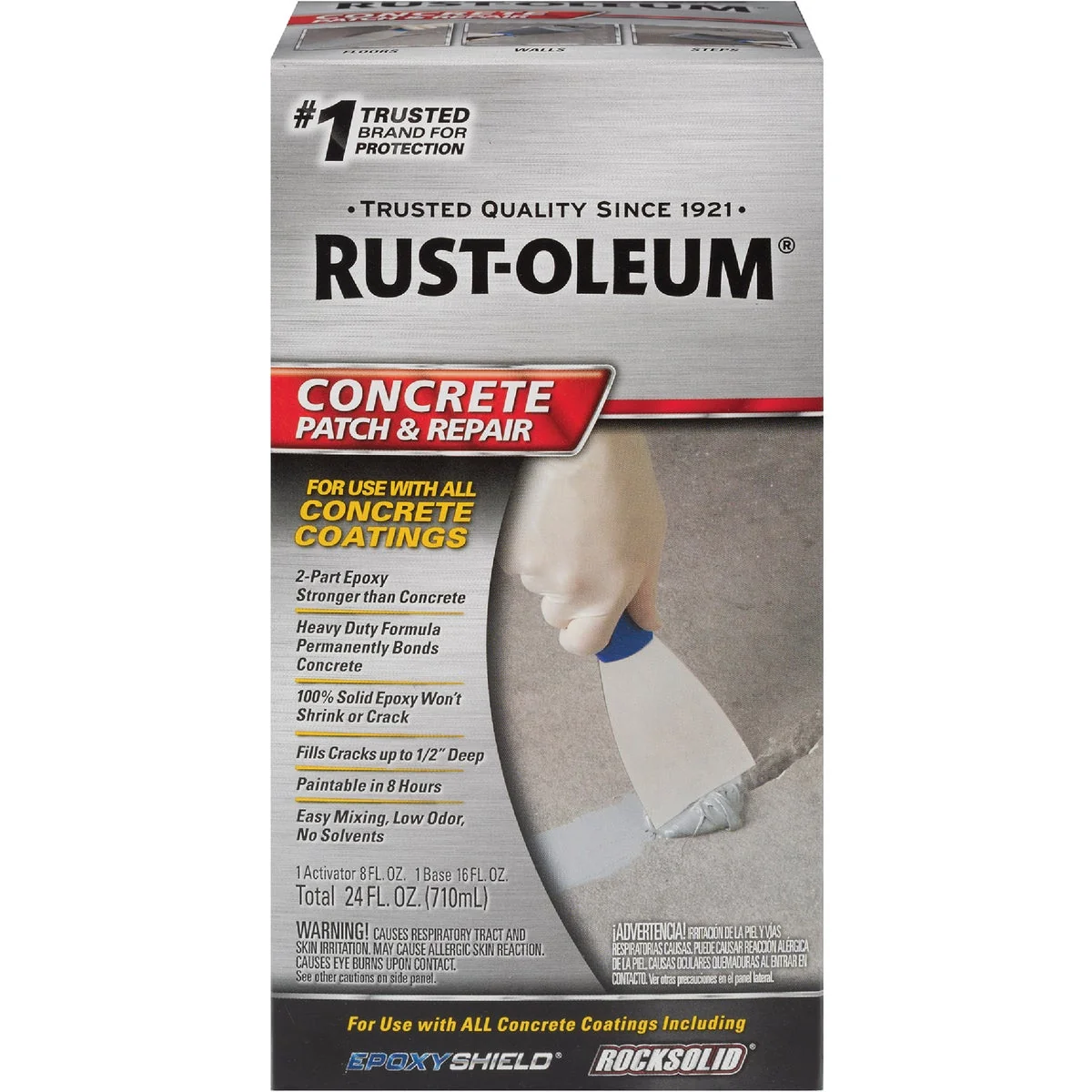 Secure Rust-Oleum Concrete Patch Repair Kit Gray 24 Oz. Next-Generation