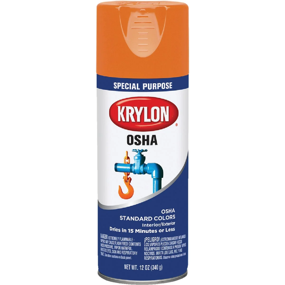 Excellent Krylon OSHA 12 Oz. Gloss Spray Paint Safety Orange Powerful