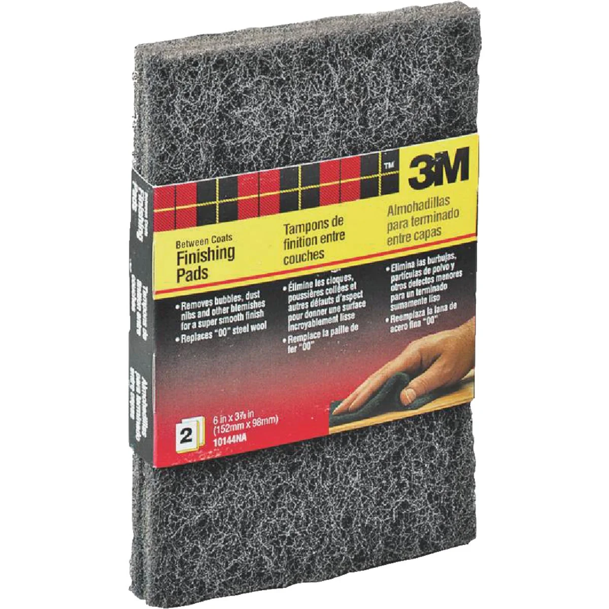 Premium 3M 3-7 8 In. x 6 In. Finishing Pad 2-Pack Contemporary