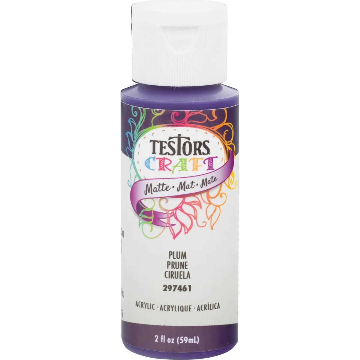 Natural Testors 2 Oz. Acrylic Matte Craft Paint Plum Exceptional