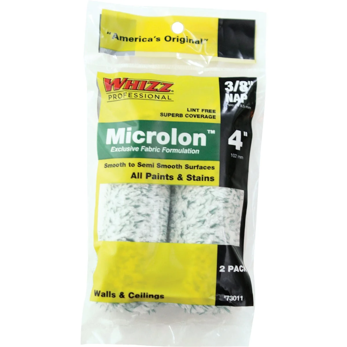 Verified Whizz Microlon 4 In. x 3 8 In. Specialty Roller Cover 2-Pack High-Quality
