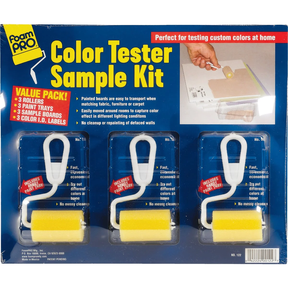 Safe FoamPro Color Tester Sample Kit Traditional
