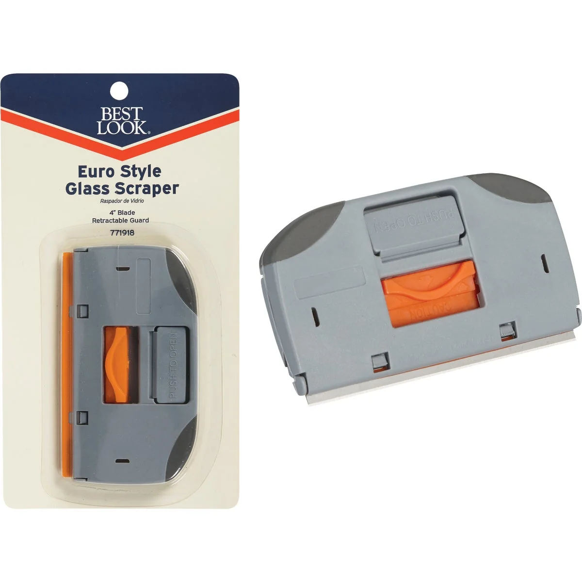 Verified Look 4 In. W. Euro-Style Razor Scraper Flexible