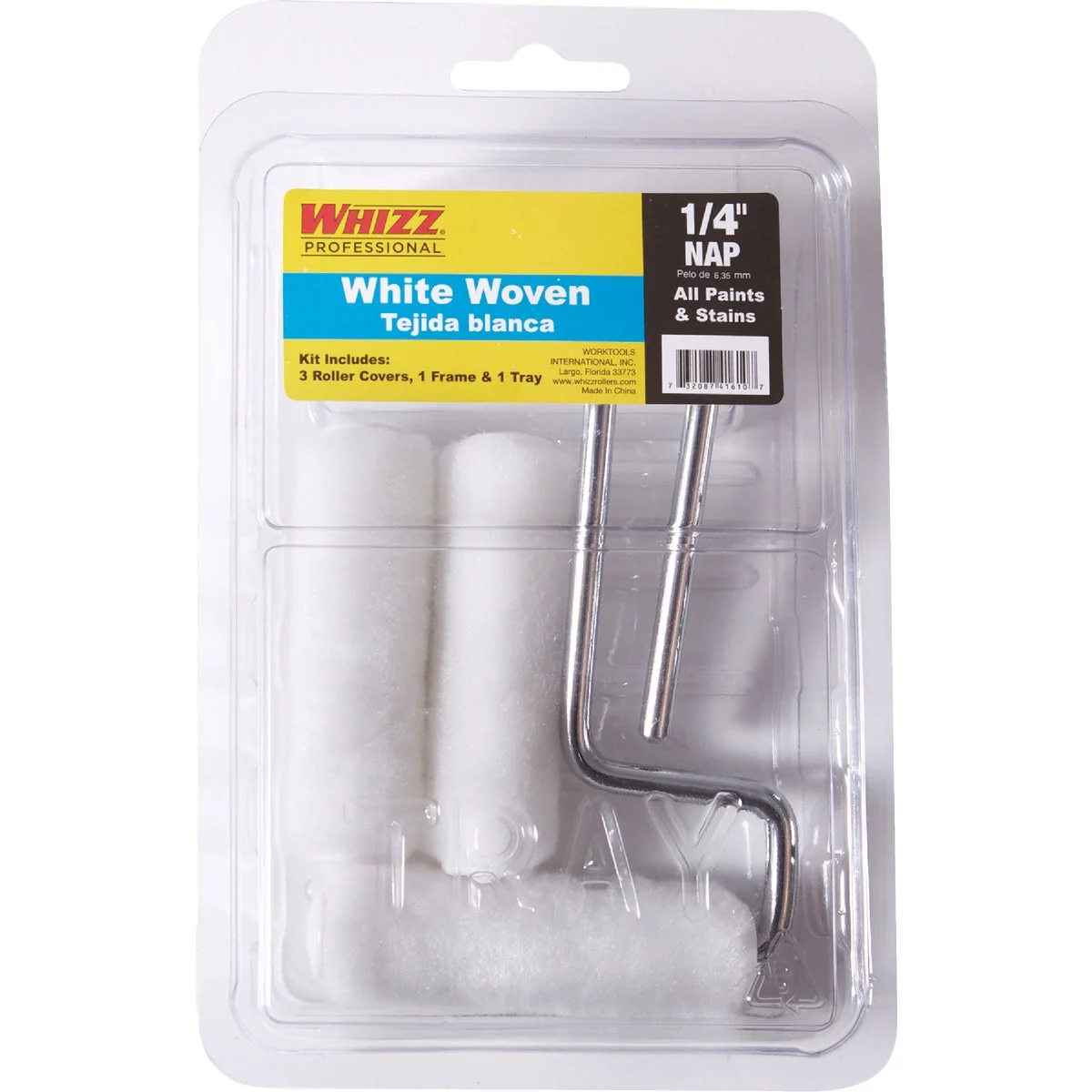 Traditional Whizz 3 In. x 1 4 In. Woven Trim Roller Kit Flexible