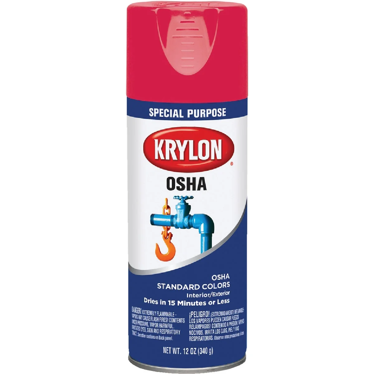 Smooth Krylon OSHA 12 Oz. Gloss Spray Paint Safety Red Smart