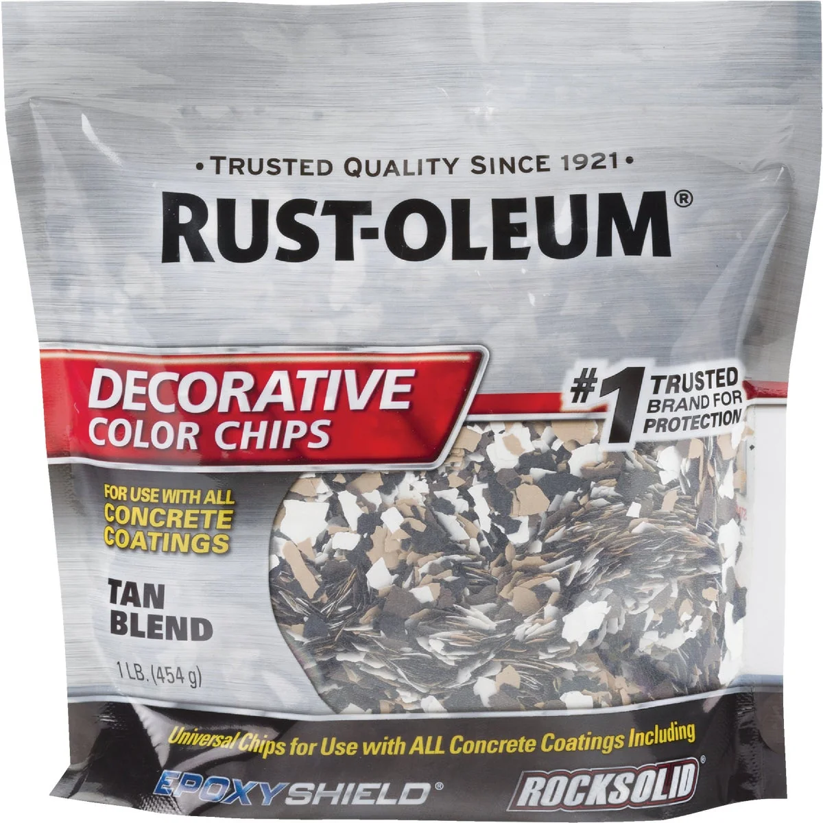 Trusted Rust-Oleum Color Chip Concrete Coating 1 Lb. Tan Casual