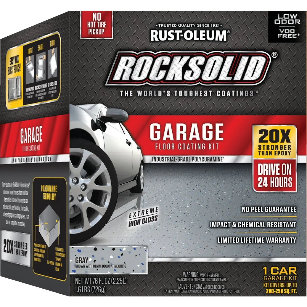 Unique Rust-Oleum RockSolid VOC Garage Floor Coating Kit Gray 76 Oz. Advanced