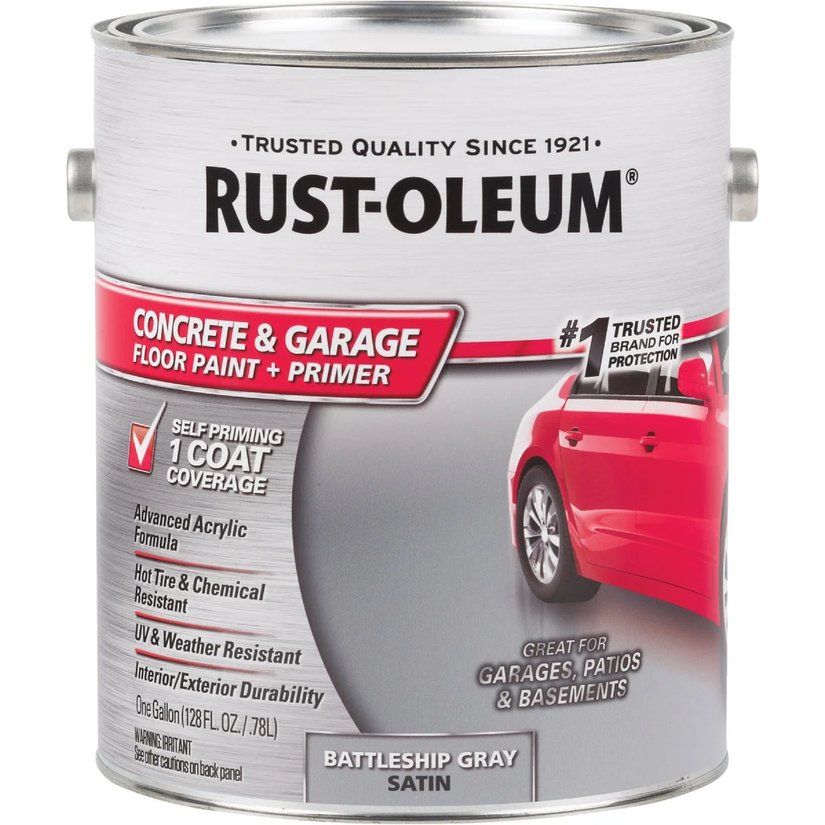 Contemporary Rust-Oleum Concrete Garage Floor Paint Primer 1 Gal. Battleship Gray Innovative